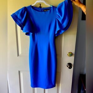 Size 2 dress. 60 inches in length. Beautiful dress. Worn once on stage.